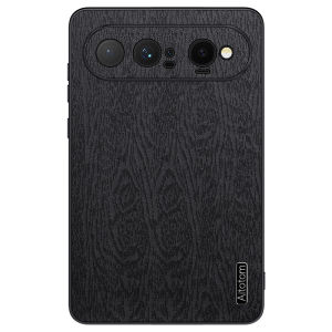For Huawei Pura X View Case Wood Grain Texture Business Shockproof Lens Protect Anti Scratch PuraX Soft Frame Back Cover Fundas