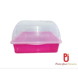 Tempat Letak Pinggan/ Bekas Bertutup/ Kitchen Dish Rack With Cover