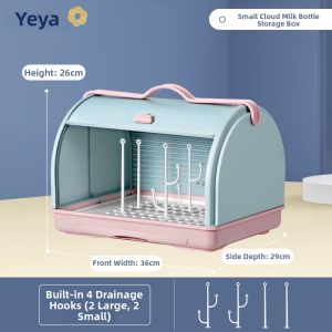 YEYA | Baby Bottle and Utensil Storage Box with Dust Cover
