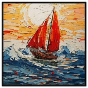 Tranh phong cảnh làng quê Châu Âu. Tranh treo tường dán tường Canvas. CGI-231