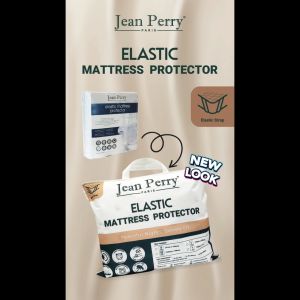 Jean Perry Elastic Mattress Protector | Elastic 4 Corners Breathable Anti-Dust Mite (Single/ Super Single / Queen / King)