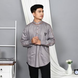 Baju Koko Lengan Panjang Baju Muslimin Pria Muslim Model Kurta Pakistan Bahan Toyobo Terbaru KH1