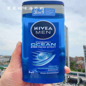 ✱Germany original Nivea men#39s fresh ocean shower gel clean body 250ML☀