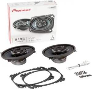 Pioneer Pioneer - 4" x 6" 3-way 210 Watts Max Vehicle Speakers (Pair) - BLUE