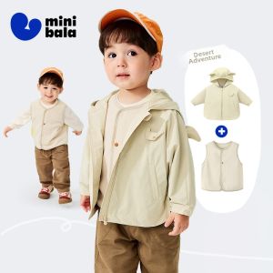 MINI BALA | Mini Soft Leather Vest Anti Water Wind Dust Three In One
