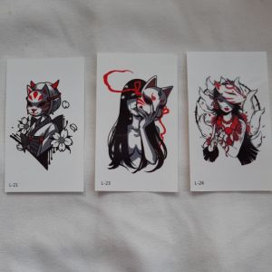 Stiker tatto mini bungabango (bukan permanen) - HARGA UNTUK 1 LEMBAR DI KIRIM RANDOM