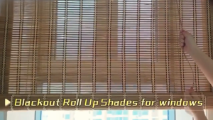 Natural Bamboo Curtain Bamboo Blinds for Windows Doors Sunlight Control Privacy Home Decor Tropical Rustic Style