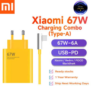 Original Xiaomi 67W Turbo Charger Adapter With 6A 120W 90 Degree Elbow Type-C Charging Cable Set Wall Chargers For Mi 13 12 11T Redmi Poco F4 F3 X3 Pro GT X4 M4 Pro Note 12 11 10