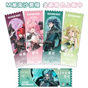 Wuthering Waves Encore Jiyan Jianxin Verina Rover Yinlin Acrylic Stand Quicksand Ticket Stubs Collectible Cards: A Gift for a Friend