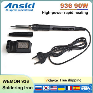 WEMON 936 Soldering Iron 90W Intelligent Digital Display Portable 120~550℃ Adjustable 900M Series Tips Welding tools Kit