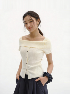 Semir | Áo Sweater Cổ Cao Đính Body Nữ Thu
