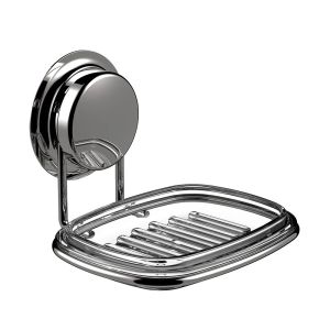 Bathroom Soap Holder Suction Cup Wall Mounted Drainable No Drilling Required Soap Tray European Style Storage Shelf for Household Personal Care