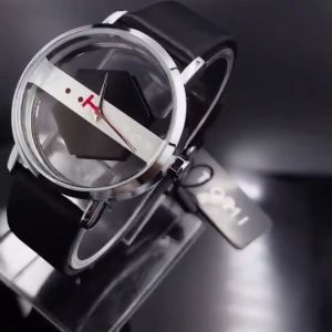 นาฬิกา TOMI นาฬิกาแบรนด์ที่ 10 สำหรับนาฬิกากันน้ำ นาฬิกาข้อมือชาย นาฬิกาใส สายนาฬิกา สายหนัง หน้าปัด 40 มม แถมกล่องแบรนด์ฟรี - นาฬิกา TOMI