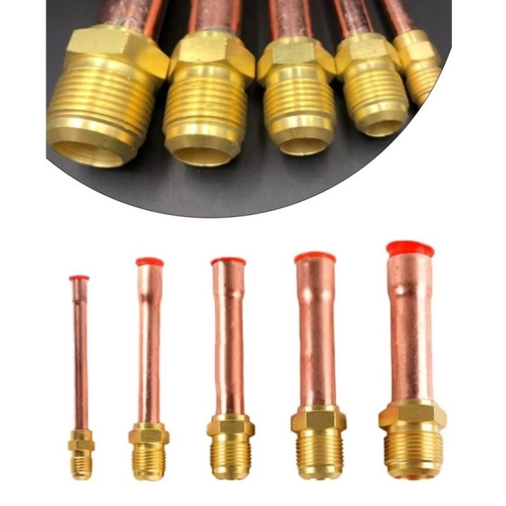 Forged Brass Air Conditioning Copper Pipe Threaded Connector SAE 1/4 3/ ...