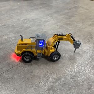Engineering vehicle toy with 2.4G remote control six function use and lighting excavator/ bulldozer/shovel car