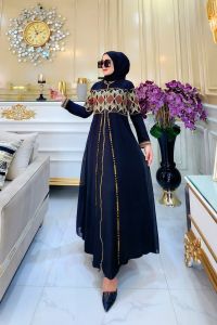 Gamis Busuii//Gamis Arabian bordir komputer bertabur Mote Swarosky//Gamis Termewah Termurah COD//Yunita Lestari Fashion//