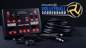 1Electronics Volleyball Scoreboard  Controller with 8 Meters / 26 Feet HDMI Cable and DC 5V Power Supply - Used for Volleyball Practice Game Basketball Wrestling and More | TV NOT Included