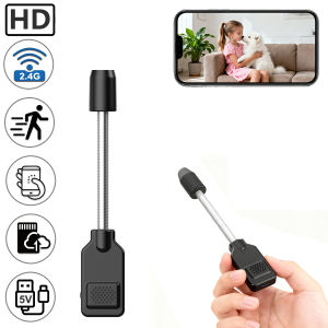 Mini Portable Flexible Gooseneck WiFi Security Camera with Motion Detection Support Local Cloud Storage Surveillance Cam