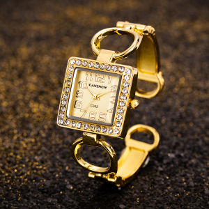 Luxury Watch For Women Sale 2023 Square watch Stainless Steel gold watch with Diamonds Fashion Wristwatch for women Casual Watches Rhinestone Womens Formal Watches original automatic watch for women ladies watches on sale branded Bangle Bracelet watch