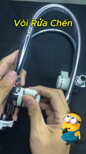 Vòi rửa chén đa năng rửa bát tiện lợi xoay 360 độ có đầu điều chỉnh nước tăng áp rửa bát