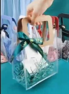 Ready Stock in MSIA!!!Transparent Gift Bag/Tote Bag/PVC Bag