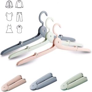 1/3/5PCS Travel Foldable Hangers Portable Clothes Rack Travel And Business Drying Hangers Windproof And Anti Slip Drying Hangers