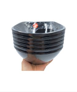 ขายยกแพ็ค6ใบ ชามสี่เหลี่ยม 7.5นิ้ว ชามก๋วยเตี๋ยว เมลามีนแท้100%เกรดคุณภาพ ตราGolden Horse มี2สี ขาว ดำ