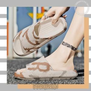 QXshop รุ่น Top (เจ๋ง) รองเท้าแตะพิมพ์ลาย รองเท้าแตะสไตล์สตรีท ลายมาใหม่แนวนี้ไม่มีใครซ้ำ วัสดุยางนิ่ม ใส่สบาย ทนทานกันลื่น💦จะฤดูไหนก็ใส