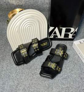 Sandal Selop Zara Gesper Besi Kecil 8 Sandal Kekinian Terbaru Kode SM25