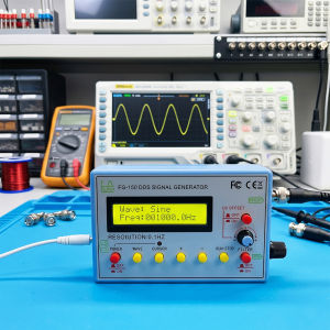 Aideepen | FG-150 DDS Function Signal Generator Frequency Counter 0.1Hz - 500KHz Signal Source Module 15 Waveforms Adjustable Duty Cycle