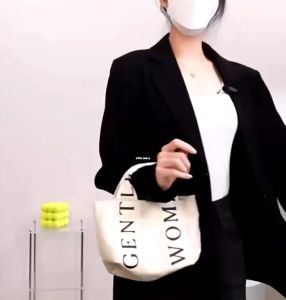GENTLE WOMAN MICRO TOTE BAG BKK  / CANVAS GENTLEWOMAN KECIL TOTE BAG / SLING BAG WANITA FASHION BAG