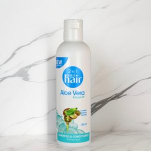 NutriHair 2in1 Shampoo and Conditioner – Argan Oil & Aloe Vera for Soft Healthy Shiny Hair