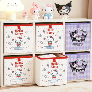 Sanrio | Sanrio Storage Bag Foldable Storage Basket Home Office School Multi scenario Clothing Stationery and Miscellaneous Storage Box