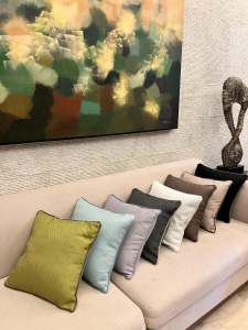 Luxurious Square Pillowcase for Sofa And Bed Head Decorative Home Fabric Square Pillow Cover Modern Simplicity All Purpose