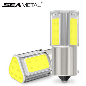 Universal 1156 1157 COB LED Bulb Car Brake Light Turn Signal Light Bulb Waterproof Reversing Tail Bulbs 12V