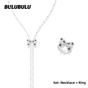 BULUBULU | Elegant Dots Floral Bow Design Ring