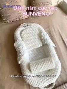 Đệm nôi di động cho béhạt matxa 3Dgiúp bé ngủ ngon hạn chế nôn chớ ọc sữa