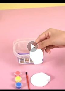 Cartoon Coloring Plaster Doll Plaster Painting Set Coloring Painting Toys