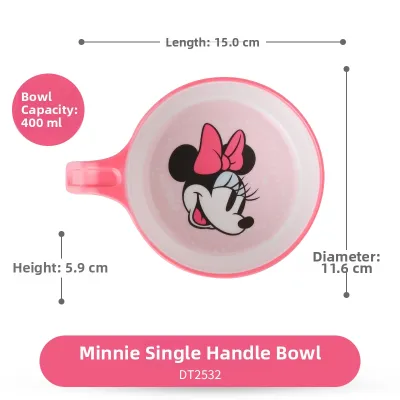 Disney Mickey Mouse Childrens Bowl Dishware Baby Feeding Bowl Durable Thermally Resistant Supplementary Food Bowl for Girls