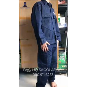 Quần áo điện lực jean xanh đen chuẩn 2023