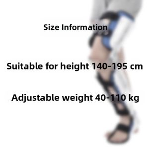 Adjustable Knee Support and Stabilizer for Walking Aid Orthosis