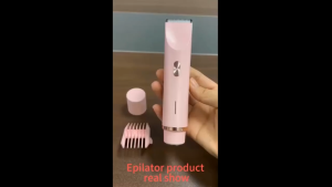 2 in 1 womens electric shaver with detachable hair trimmer head waterproof wet and dry dual-head shaver suitable for leg armpit and pubic hair