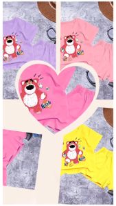 Bộ bé gái hình gấu cho bé gái siêu xinh cho bé 6-24kg.BGL22.