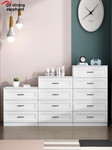 QIANGXIANG | Modern Minimalist White Storage Cabinet