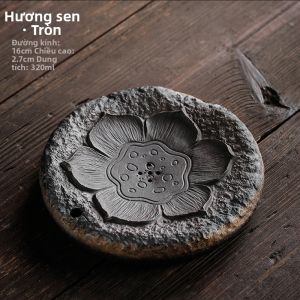 TONGGUMO | Khay Đựng Nước Phong Cách Retro Đồng Rỉ và Vàng Bóng Cho Đế ấm Trà
