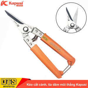 Kéo cắt cành kéo tỉa dăm mỏ nhọn thép Nhật SK-5 Kapusi 8 inch/ 200mm