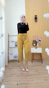 Celana Haruka Koreans Style Wanita Terbaru / Celana haruka 7/9 Kancing 3 / Celana Panjang Wanita / Celana Kantor / Celana wanita