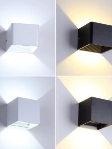 Đèn Tường Ngoài Trời Chống Nước LED Hiện Đại Hai Đầu Dùng Cho Sân Vườn Nhà Biệt Thự Nhà Hàng Ngoài Trời