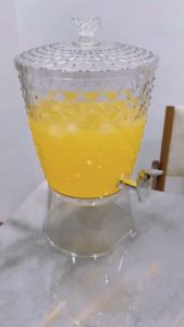 LAVA Tamu Water Dispenser 7.6 Liters 【DMD76-25】/Transparent Crystal Raya Drink Dispenser With Pipe & Lid/Water Container/Beverage Cooler/Balang Air/Bekas Tong Air Minuman/Water Fruit Juice Lemonade Dispenser/BPA FREE Water Jug