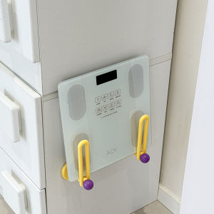 Creative Wall-Mounted Electronic Scale Storage Rack No-Drilling ABS Material Simple Style Universal Organizer for Home Use